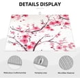 thumbnail image 3 of Cherry Blossoms Dish Drying Mat Large for Kitchen Pink Dish Drainer Pad 18 x 24 Inch with Hanging Loop High Absorbent Reversible Home Decor, 3 of 7