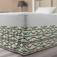 thumbnail image 1 of Nursery Bed Skirt, Print of Wavy Roads Cars Traffic Signs and Trees in Childish Pattern, Elastic Bedskirt Dust Ruffle Wrap Around for Bedding Decor, 4 Sizes, Ivory and Multicolor, by Ambesonne, 1 of 2