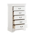 thumbnail image 4 of Home Elegance 2147W-9 48.25 x 15.75 x 31.25 in. Mayville Chest - White, 4 of 9
