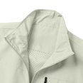 thumbnail image 5 of Dwelliawo Men's Fishing Vest Stand Collar Sleeveless Jacket Lightweight Quick Dry Windproof Outerwear With Multi Zipper Pockets Loose Fit For Fishing Hiking Photography Travel Daily Work Beige S, 5 of 5