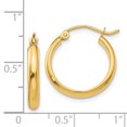 thumbnail image 4 of Boucles d'Oreilles Rondes en Or Jaune 14 Carats, 4 of 4