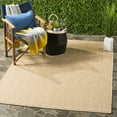 thumbnail image 2 of SAFAVIEH Courtyard Blair Checkered Indoor/Outdoor Area Rug, Natural/Cream, 9' x 9' Square, 2 of 6