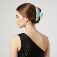 thumbnail image 4 of QinGoo Jumbo Large Hair Claw Clip for Women Strong Non-Slip Thick Long Hair Accessory 1 Count, 4.7 Inch, Green, 4 of 4