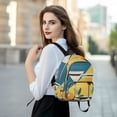 thumbnail image 6 of FORMRS Mini Backpack Purse for Women Travel Daypack Casual Shoulder Bag, Yellow Glasses, 6 of 7
