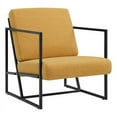 thumbnail image 2 of Home Square Upholstered Fabric Chair in Mustard Gold - Set of 2, 2 of 9