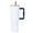 White Green, variant on MEGACHIC 40 oz Tumbler with Handle and Straw Lid Stainless Steel Insulated Water Bottle Travel Coffee Mug for Iced Drinks Hot, Leopard White