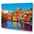 thumbnail image 2 of Designart "Pop Art Rome I" Rome Canvas Art Print, 2 of 5