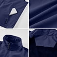 thumbnail image 5 of Sewkxo Mens Vests Outerwear Windproof Lightweight Softshell Vests Sports Sleeveless Jacket for Golf Hiking Fishing Running,Dark Blue XL, 5 of 7