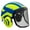 Blue/Yellow, variant on Protos Integral ARBORIST Helmet - Black