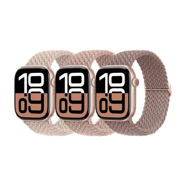 3 Correas Trenzadas Para Apple Watch Ultra 10 9 8 7 Se 6 5 4 Ancho De La Correa 45 Mm Color 3 Colors Set A