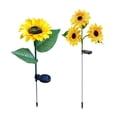 thumbnail image 3 of Kuymtek Luz LED solar con forma de girasol, lámpara de hierro enchufable a tierra, decoración de camino (B), 3 of 8