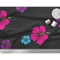 thumbnail image 3 of Soimoi Black Rayon Fabric Floral Print Sewing Fabric Yard 56 Inch Wide, 3 of 3