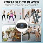 Philips Bluetooth Portable Boombox with Top-Loading CD Player, FM Radio, USB Playback, and Dynamic Bass Boost - Black