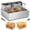 Natural#2, variant on Floor Model Deep Fryer, Commercial Electric Deep Fryer Countertop Deep Fryer 3000W 18Qt / 17L, Natural Commercial Deep Fryer,Stainless Steel High Capacity Deep Fryer