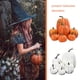 thumbnail image 4 of Wosthever Paquete de 8 calabazas falsas para decoración, versatilidad realista para temas de Acción de Gracias y Halloween Decoración del hogar blanco, 4 of 6