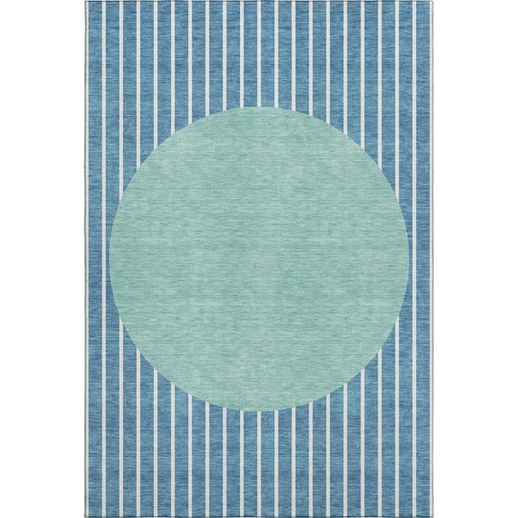 Dalyn Rugs Premium Machine Washable Mayfield AMF994 Teal 3' x 5' Rug