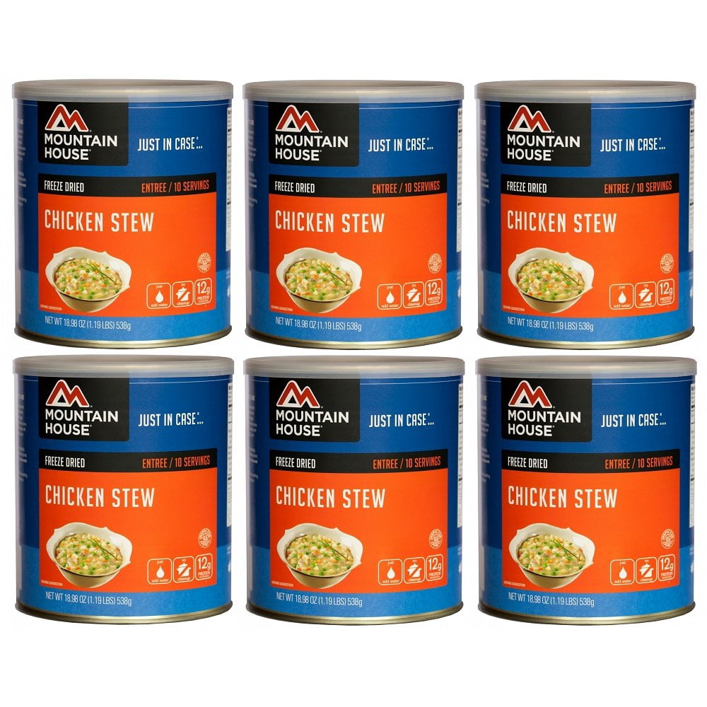 Mountain House Chicken Stew 10 Can Freeze Dried Food 6 Cans Per Case