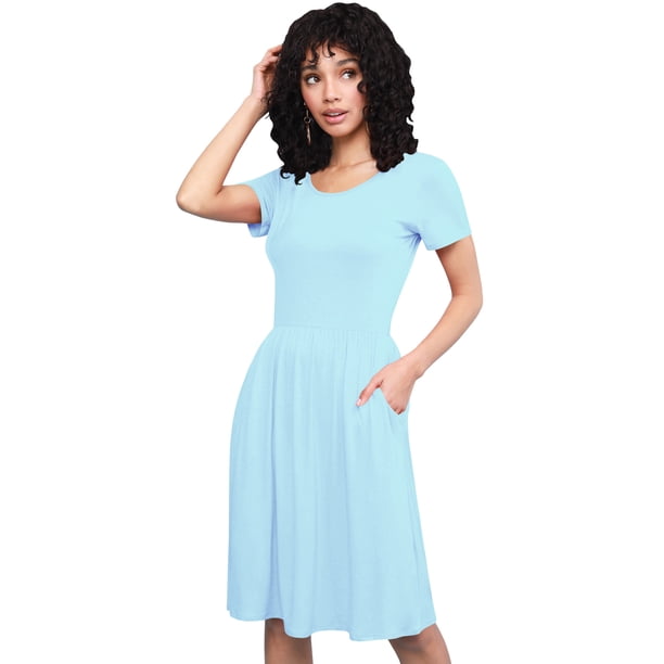 aqua blue casual dress Designer Asymmetrical Cocktail Dress