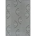 thumbnail image 2 of Unique Loom Outdoor Modern Collection Area Rug - Nyx (7' 1" x 10' Rectangle Black and White), 2 of 6
