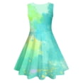 thumbnail image 5 of Robes de Printemps pour Filles, Robes Trapèze pour Fille, Robe Sans Manches Teinture sur Nœuds, Robe de Princesse pour Fille, Tout-Petit, 5 of 5