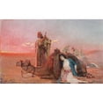 thumbnail image 3 of Otto Pilny 14x11 Black Modern Framed Museum Art Print Titled - A Rest in the Desert (1903), 3 of 5