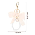 thumbnail image 2 of BESTYASH 2-Pack Bag Hanging Ornaments with Ribbon and Metal Bow Keychain Charms for Women Daily Use Accessories, 2 of 7
