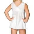 thumbnail image 2 of I.C. Collections Little Girls White Simple A-Line Slip, 3T, 2 of 2