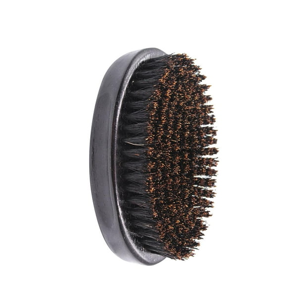 Cepillo de barba para peluquero con mango de madera y cerdas para afeitar bigote. Grande