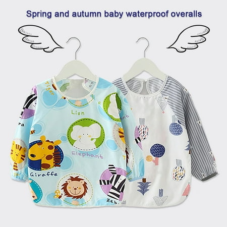 

Archer Baby Toddler Cute Printed Waterproof Smock Bib Washable Stain Resistant Apron