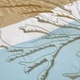 thumbnail image 4 of Teal & Blue Seashell Starfish Print Comforter Set King - Coastal Beach Theme Bedding, 4 of 7