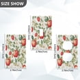 thumbnail image 7 of Yayeee Blank Wall Plate Cover 1-Gang 4.5"x2.7" Home Unused Decorative Outlet, Beige Apple Pattern, 7 of 7