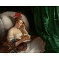 thumbnail image 2 of Aimée Brune-Pagès 24x20 Black Ornate Framed Double Matted Museum Art Print Titled: The Awakening (1830), 2 of 5