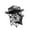 Black and Gray, variant on Rushawy 1 64 Scale Lookout Tower Model Simulation Plastic Railroad Security Ornament for Black and Gray
