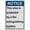 Warning Sign 5, variant on Industrial ANSI Vertical Exit Keep Closed Sign - 8"x12" Weatherproof UV Resistant (FACP Keep door closed) for Indoor/Outdoor Workplace