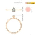 thumbnail image 4 of ANGARA Natural Solitaire Diamond Engagement Ring in 14K Rose Gold for Women (Size-6x4mm| Color-K| Clarity-I3) | April Birthstone, Anniversary, Jewelry Gift for Women | Natural Diamond Ring, 4 of 8