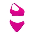 thumbnail image 3 of JIAYUE Women Swimsuit Sets One-Shoulder Asymmetrical Neck Bikini Two Piece Solid Color Splicing Hollow Out Hawaii Female Swimwear, 3 of 3