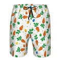 thumbnail image 4 of Kdxio Cute Carrot Pattern Mens Casual Shorts - Drawstring Summer Beach Sports Shorts for Men, 4 of 9