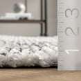thumbnail image 2 of nuLOOM Mandi Soft Shag Abstract Fringe Area Rug, 6' 7" x 9', Mandi Grey, 2 of 5