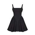 thumbnail image 3 of Vestido Vestido ajustado para mujer Sin espalda Estilo sexy Traje de vacaciones ajustado (Negro L) Kuymtek Negro T L para Mujer, 3 of 9