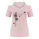 thumbnail image 4 of Camisetas Casuales para Mujeres Correa de Hombro de Verano Camiseta con Cuello en V, Manga Corta Top Ligero para el Hogar Y la Fiesta, 4 of 4