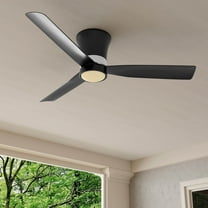 Brant Collection 52-in. Three-Blade Matte Black Modern Ceiling Fan