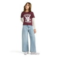thumbnail image 3 of Levi Strauss Signature Girls Long Sleeve Two-fer Graphic Tee, Sizes 4-16, 3 of 8