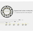thumbnail image 4 of Litrpro 130BCD Single Speed Bike Chainring 50/52/54/56/58T Bicycle Chainring for 6/7/8/9 Speed, 4 of 7