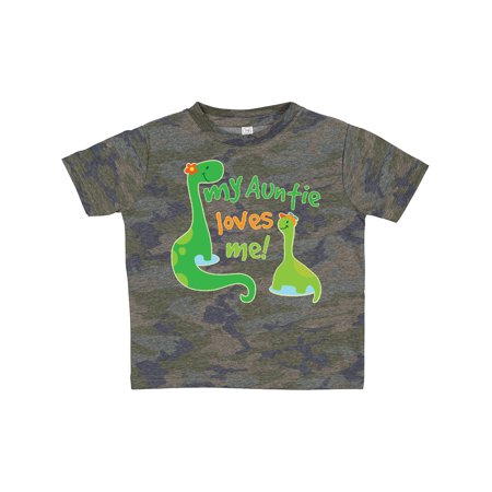 

Inktastic My Auntie Loves Me Dinosaur Gift Toddler Boy Girl T-Shirt