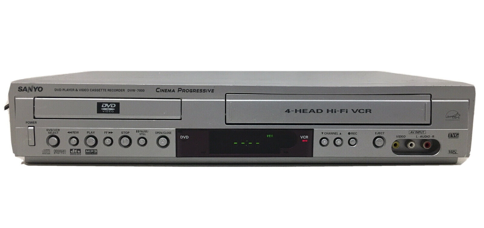 Sanyo DVW-7100A DVD 4 Head VCR Combo Player VHS Recorder - WORKS