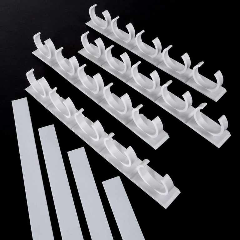 Lavish Home Spice Rack Organizer Cabinet Gripper Clip Strips for Pantry Organization