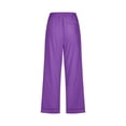 thumbnail image 4 of Capri Pants for Women, Loose Drawstring Drawstring Large 3/4, 4 of 5