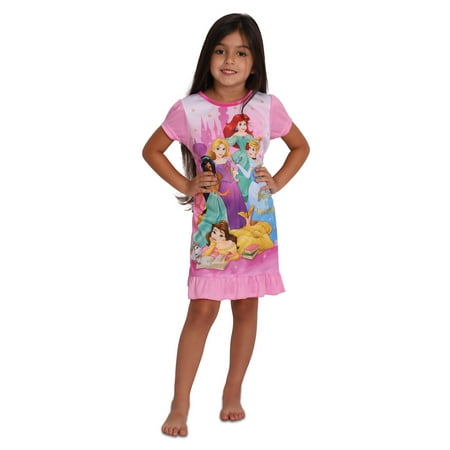 Disney Princess Girls' Believe In Yourself Nightgown, Pink, Size: 4