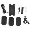 thumbnail image 2 of Handlebar Cell Phone Clamp, Handlebar Phone Holder 360 Rotation 4 Claws Type Safe Driving  For Motorbike ATV UTV, 2 of 8