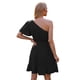 thumbnail image 5 of SAYOO , vestidos de noche de verano para mujer, color sólido, un hombro, volantes, minivestido de fiesta para mujer SAYOO Moda, 5 of 9